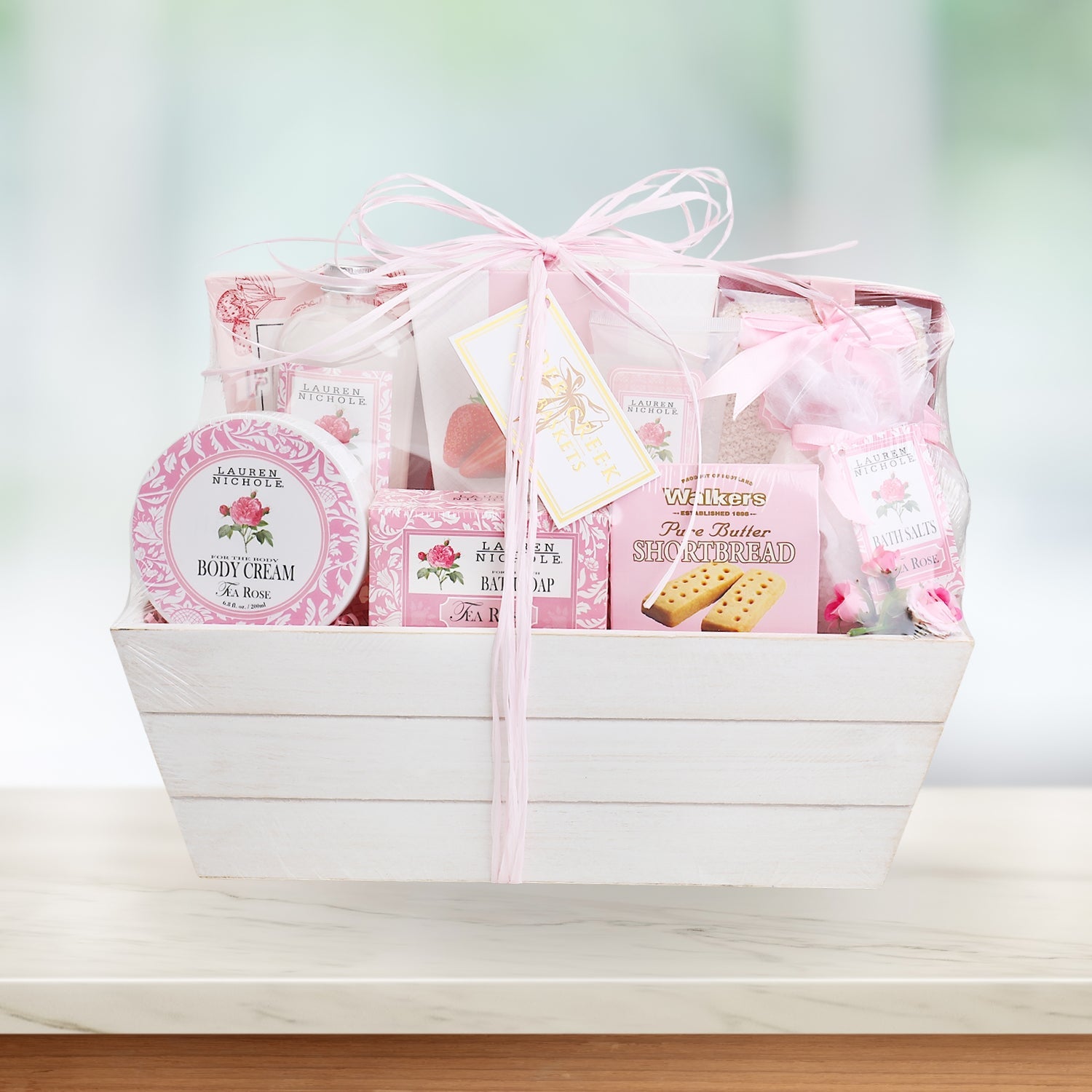 Roses for Relaxation Gift Basket