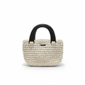 Crochet Handbag on White Background