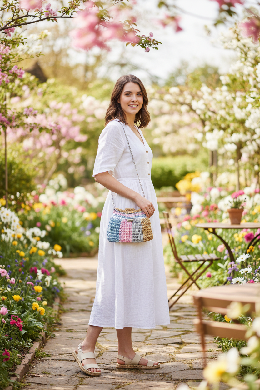 Crochet Handbag Spring Lifestyle