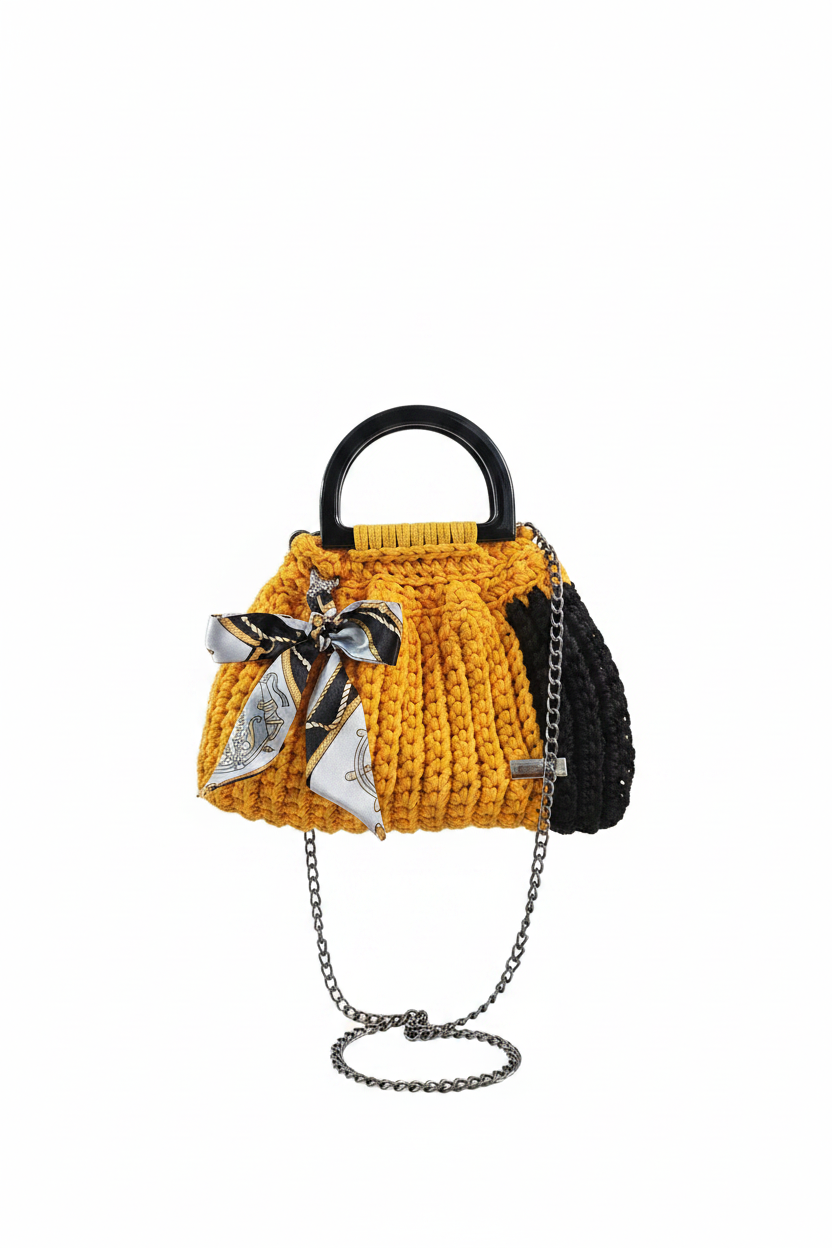 Crochet Purse – White Background