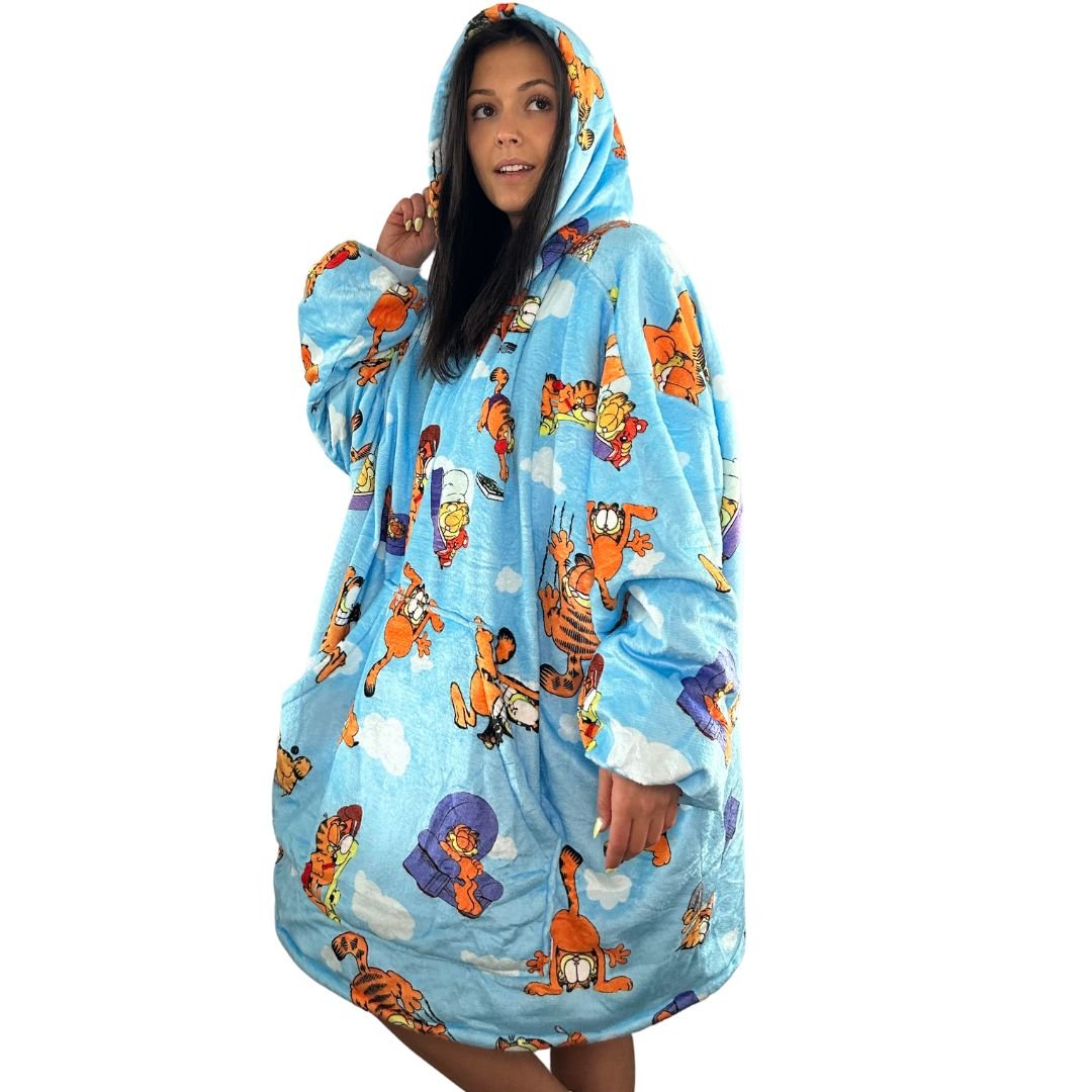 Wearable Blanket I Garfield Wearable Blanket Hoodie for Kids & Adults