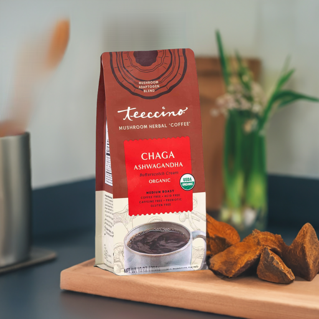 Chaga Ashwagandha Butterscotch Cream Mushroom Herbal Coffee