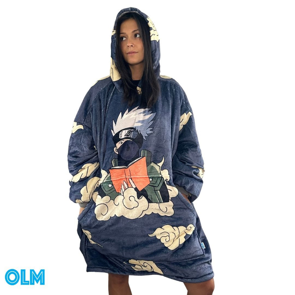 Wearable Blanket I Kakashi Hatake Wearable Blanket Hoodie for Kids & Adults