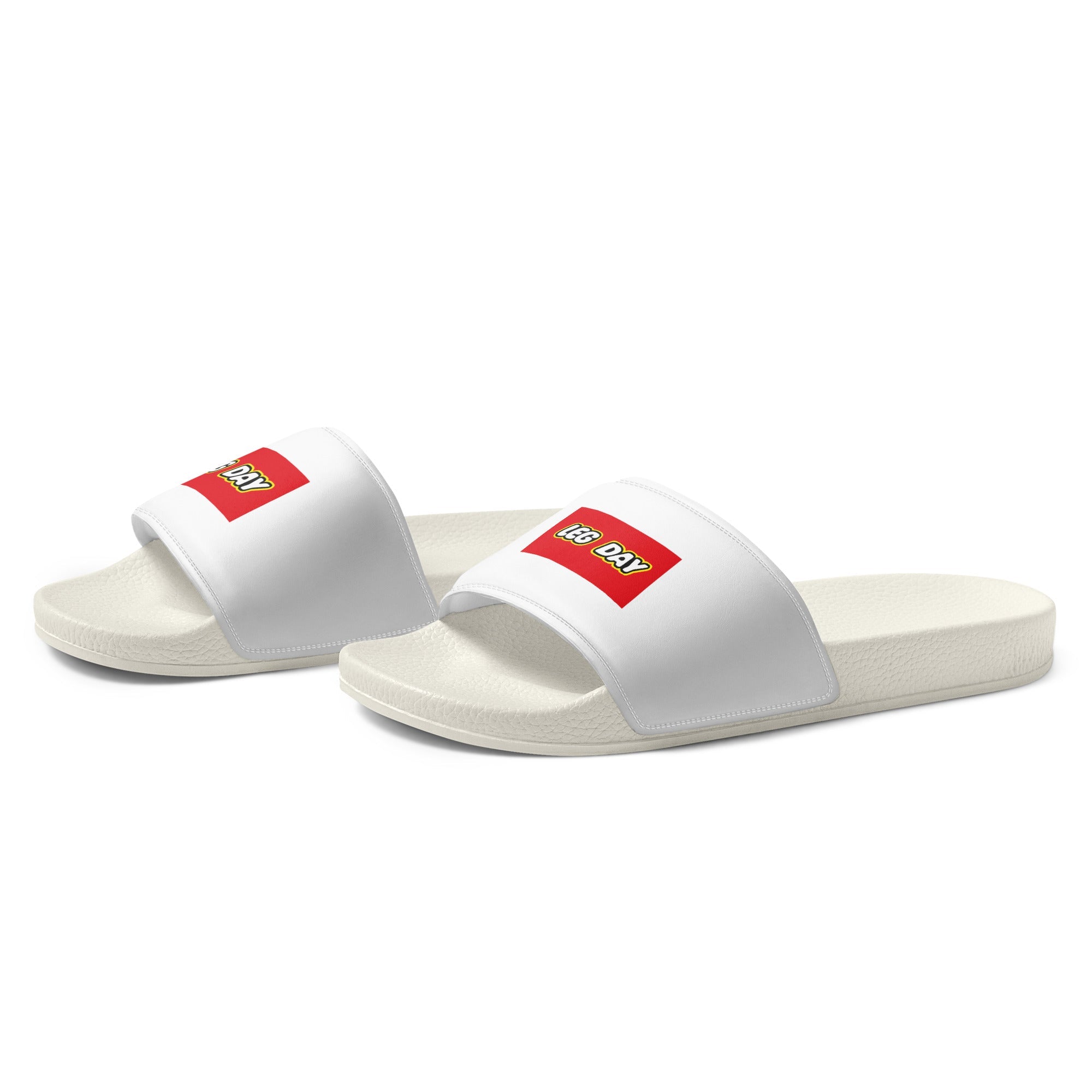 Men’s 'LEG DAY' slides - casual everyday post gym recover house shoe