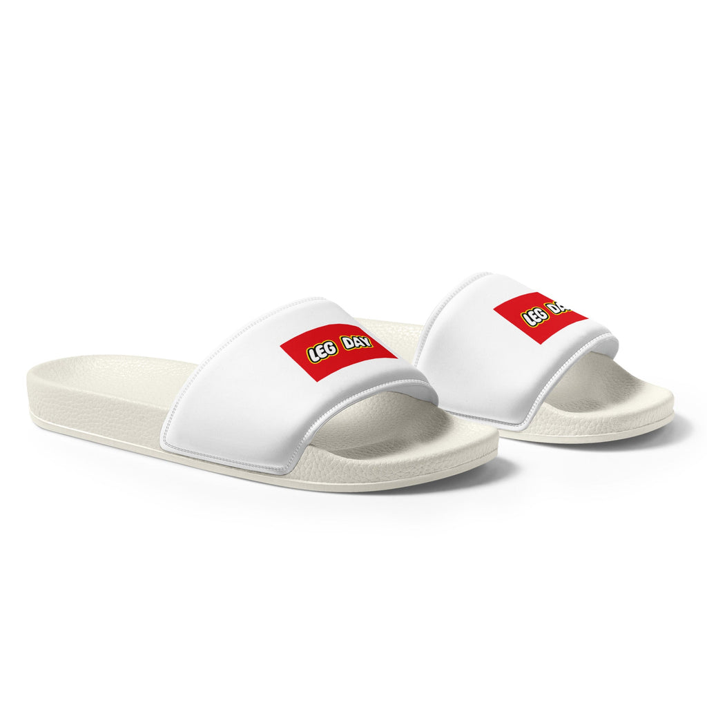 Men’s 'LEG DAY' slides - casual everyday post gym recover house shoe