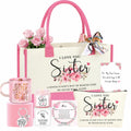 JTENGTOP Sister Gifts Basket Set of 7 Glass Clear Christmas Mothers Day