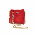 Red Crochet Purse - White Background